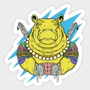 Hippopotamus Sticker